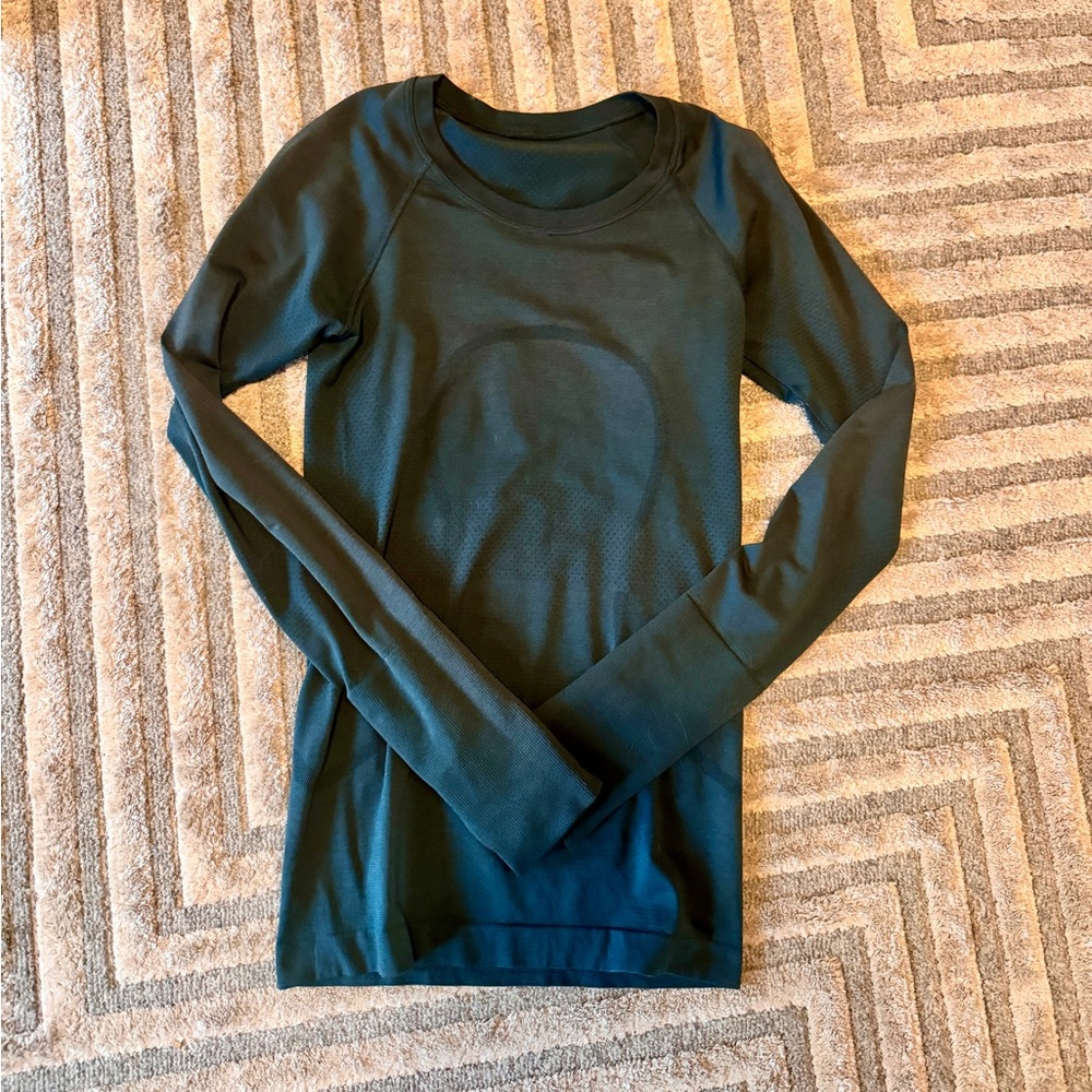 Lululemon Swiftly Tech Long Sleeve Size 2 Dark Teal